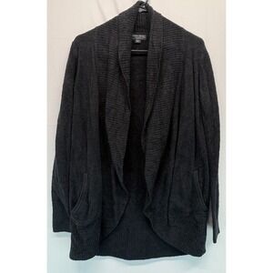 Barefoot Dreams Cardigan XS-Small Black Women's Cozychic Lite Lounge Circle 452